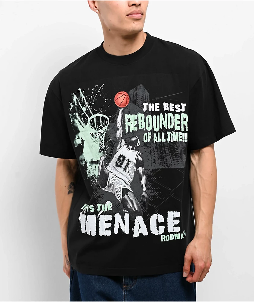 Rodman Apparel Rebound Menace Black T-Shirt