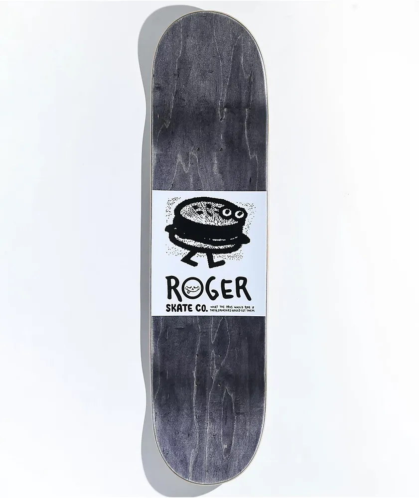 Roger Wallpaper Logo 8.25" Skateboard Deck
