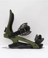 Rome 390 Boss Green Snowboard Bindings 2022