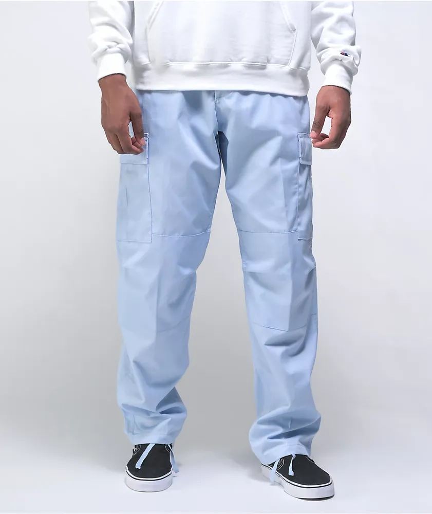 Cargo pants - light blue –