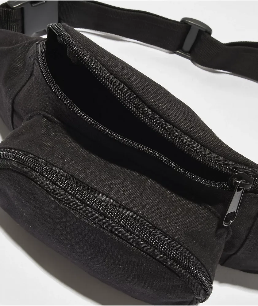 Rothco Black Canvas Fanny Pack