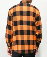 Rothco Heavy Orange & Black Plaid Flannel Shirt