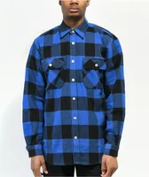 Rothco Heavyweight Blue Plaid Flannel Shirt