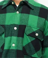 Rothco Heavyweight Green Plaid Flannel Shirt
