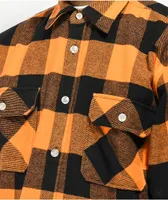 Rothco Heavyweight Orange Plaid Flannel Shirt