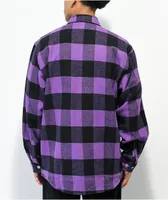Rothco Heavyweight Purple Plaid Flannel Shirt
