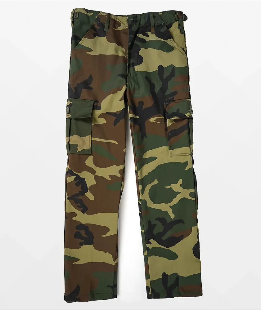 Rothco Kids BDU Woodland Camo Cargo Pants