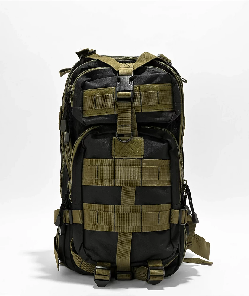 Rothco Medium Transport Black & Olive Drab Backpack