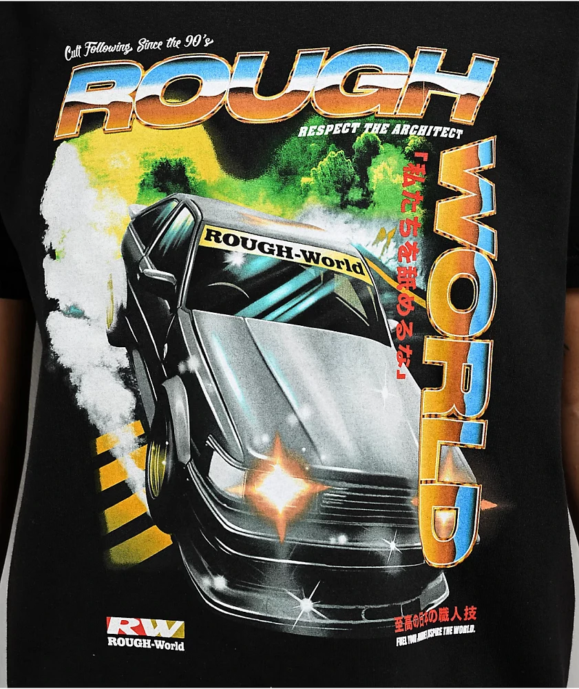 Rough World Drift Black T-Shirt
