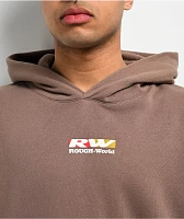 Rough World Drift Brown Hoodie