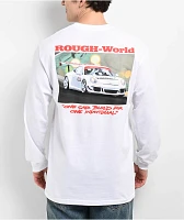 Rough World One Car Long Sleeve White T-Shirt