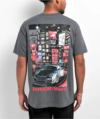 Rough World Tokyo Nights Grey T-Shirt