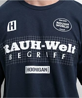 Rough World x Hoonigan Rauh Welt Grid Navy T-Shirt