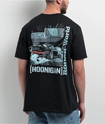 Rough World x Hoonigan Wangan Drift Black T-Shirt