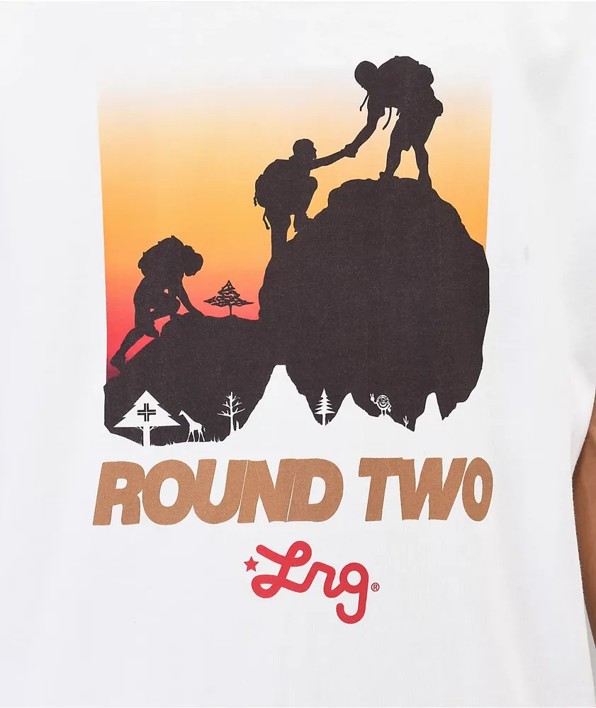 Round Two x LRG Hiking White T-Shirt