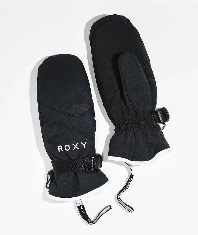 Roxy Jetty Black Snowboard Mittens