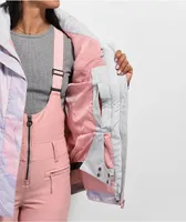 Roxy Jetty Colorblock Pink & Grey 10K Snowboard Jacket