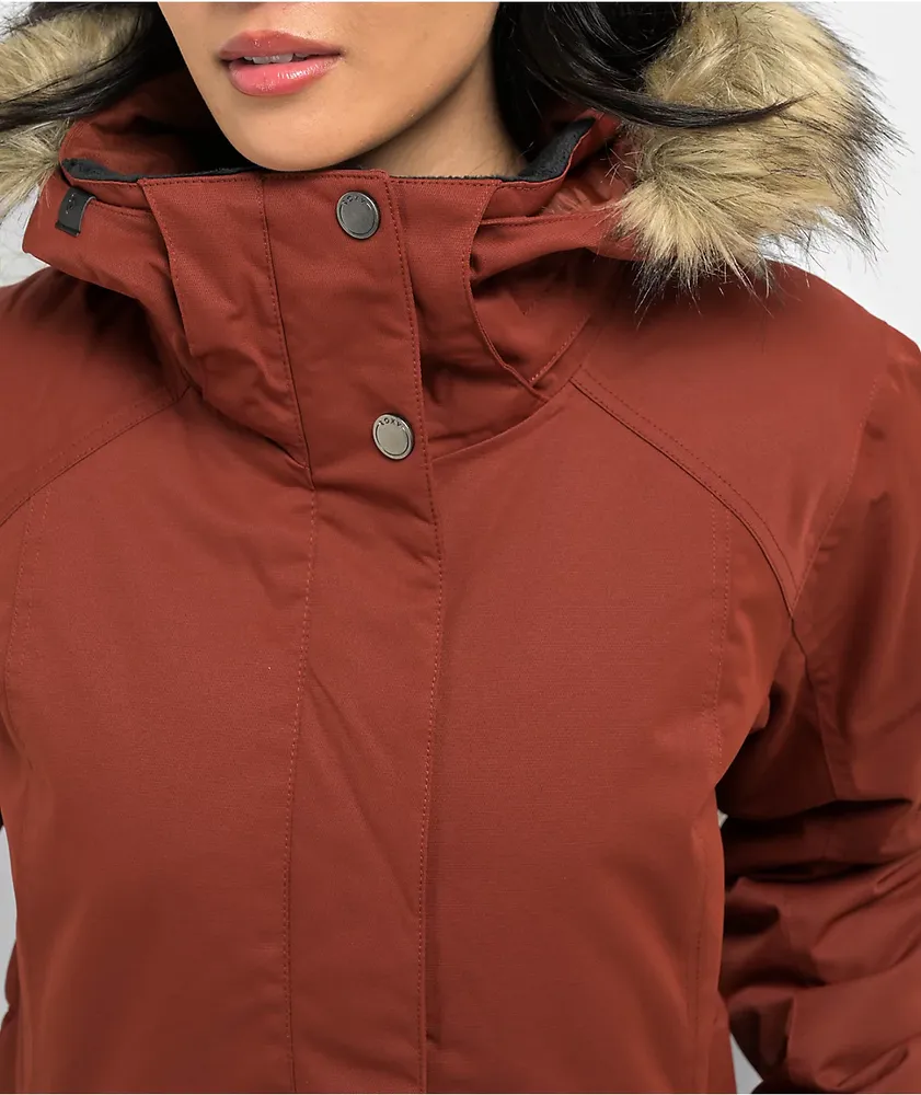 [Super günstiger Sonderpreis!] Roxy Meade Jacket Centre Coquitlam Snowboard 10K | Paprika Smoked