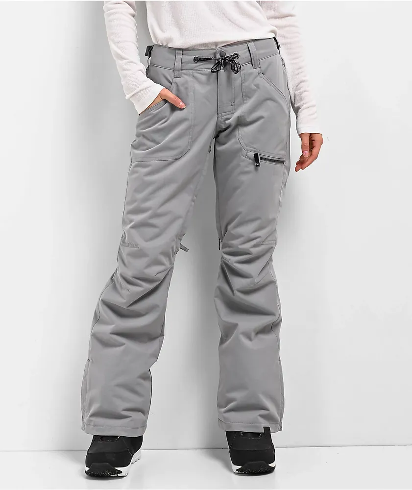 Roxy Snow X-Series Women Ski Snowboard Cargo Pants Small Gray