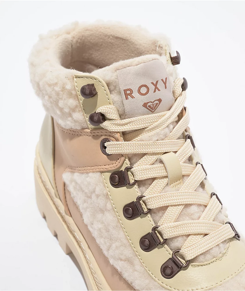 Roxy Venture Out Nude Platform Hiking Boots