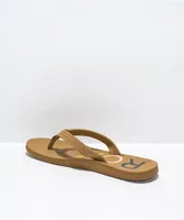 Roxy Vista III Tan Sandals