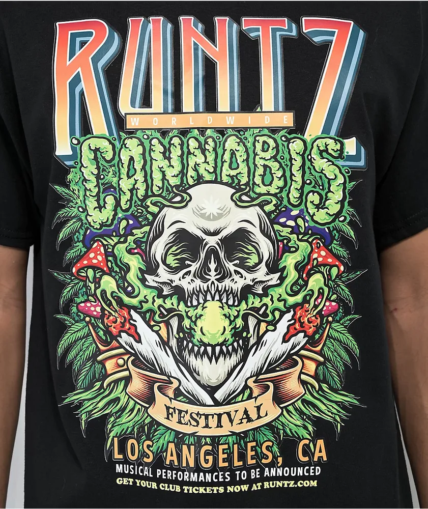 Runtz Cannabis Fest Black T-Shirt