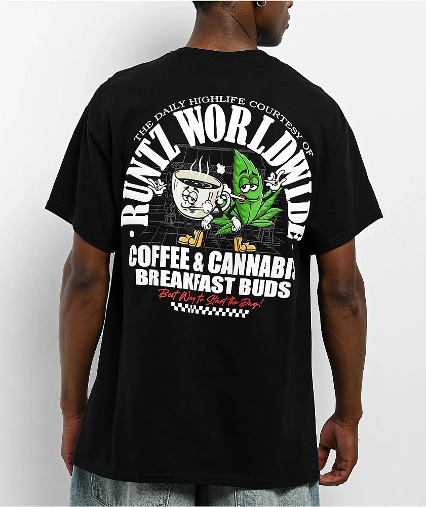Runtz Coffee & Cannabis Black T-Shirt