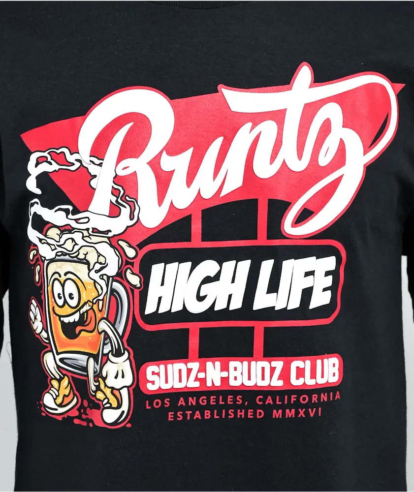 Runtz Sudz N Budz Black Long Sleeve T-Shirt