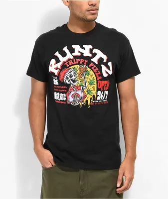 Runtz Trippy Pizza Black T-Shirt