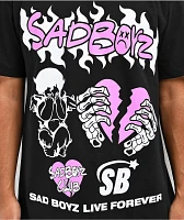 SAD BOYZ  by Junior H Club Black T-Shirt