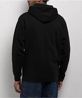 SAD BOYZ By Junior H Rhinestone Logo Black Zip Hoodie