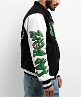 SAD BOYZ by Junior H Arrows Black & White Varsity Jacket