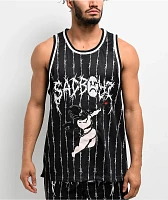 SAD BOYZ by Junior H Arrows Black Basketball Jersey