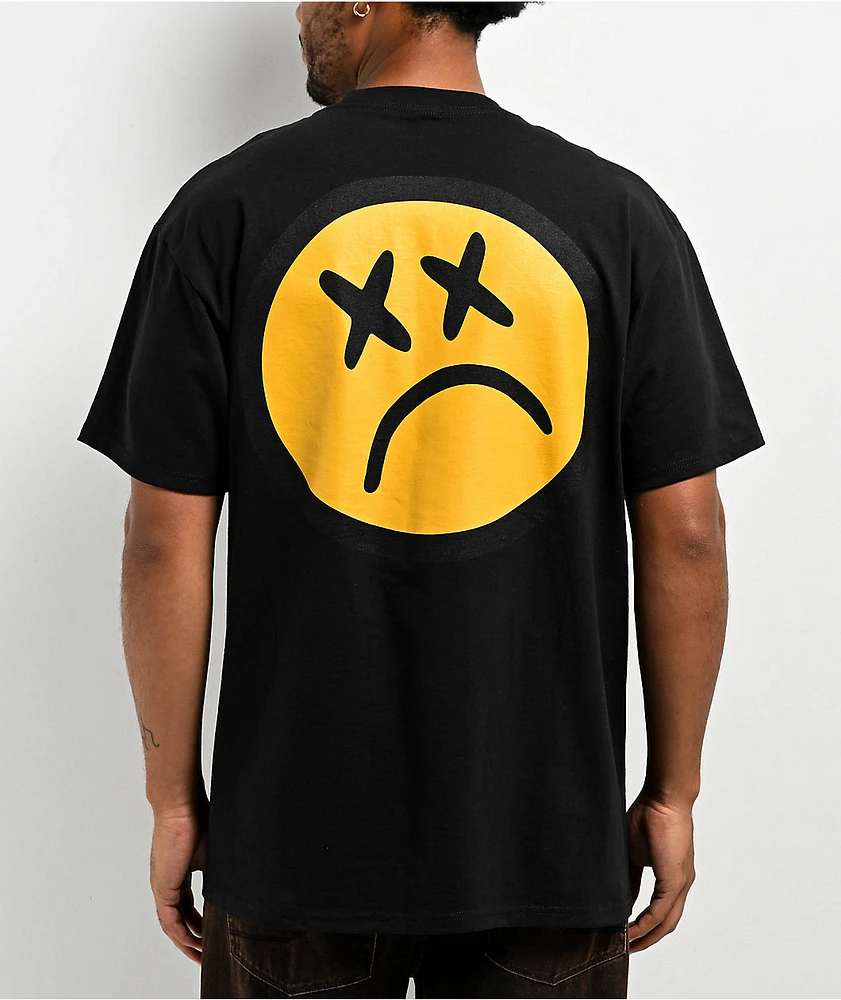 SAD BOYZ by Junior H Black Frown T-Shirt