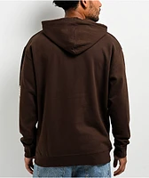 SAD BOYZ by Junior H Faces Brown Hoodie