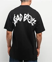 SAD BOYZ by Junior H Half Moon Black T-Shirt