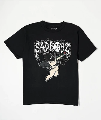 SAD BOYZ by Junior H Kids Arrow Black T-Shirt