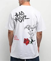 SAD BOYZ by Junior H Love N Money Tears White T-Shirt