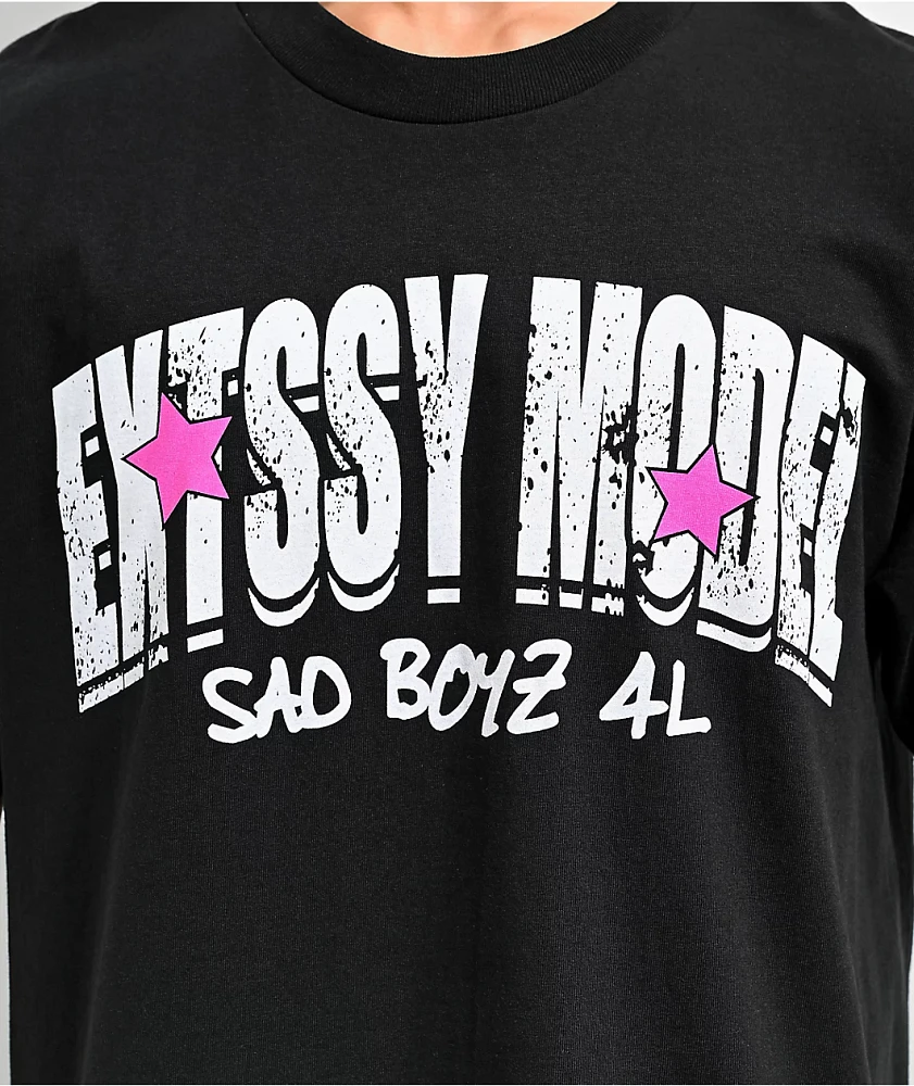 SAD BOYZ by Junior H Members Only Black T-Shirt