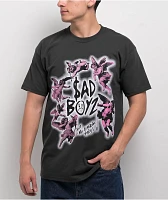 SAD BOYZ by Junior H Pink Cherub Charcoal T-Shirt