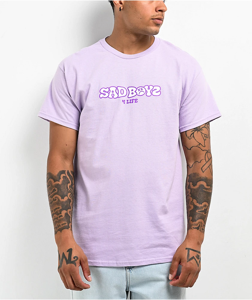 SAD BOYZ by Junior H Positiva Light Purple T-Shirt