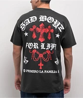 SAD BOYZ by Junior H Primero Charcoal T-Shirt