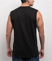 SAD BOYZ by Junior H Rose Black Tank Top