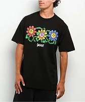 SAD BOYZ by Junior H Three Daisies Black T-Shirt