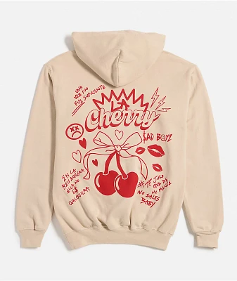 SADBOYZ by Junior H Kids La Cherry Natural Hoodie