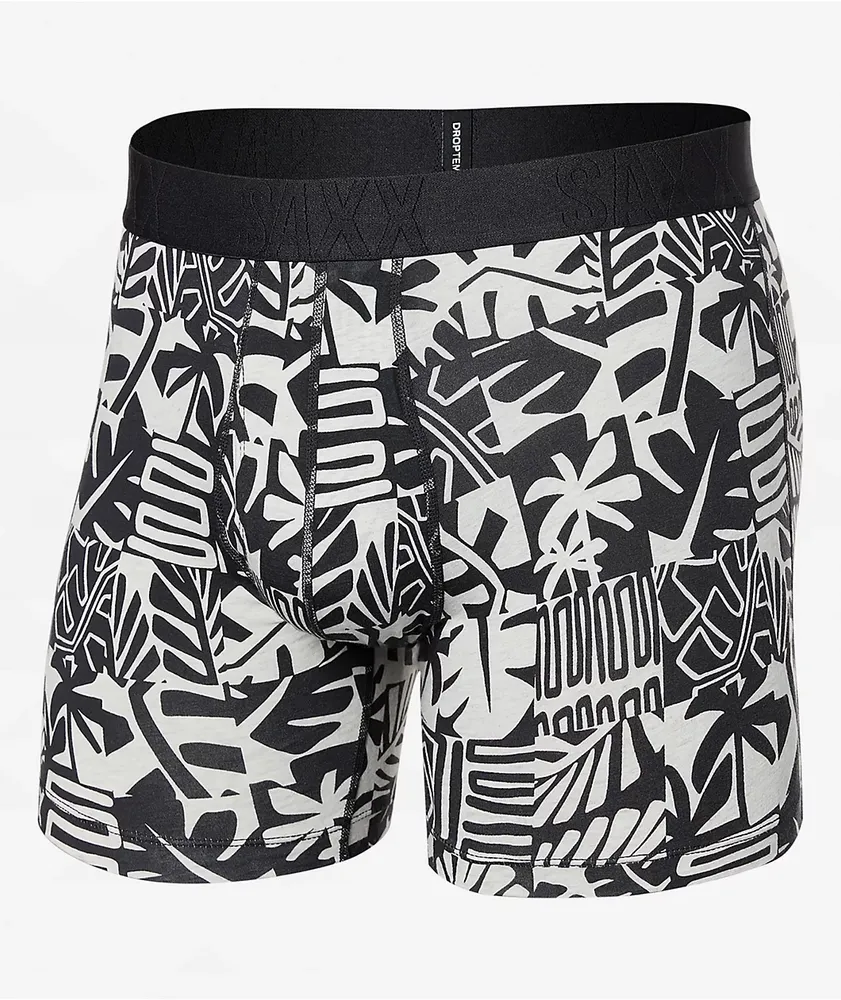 SAXX Droptemp Cooling Cotton Beach Tiles Boxer Briefs