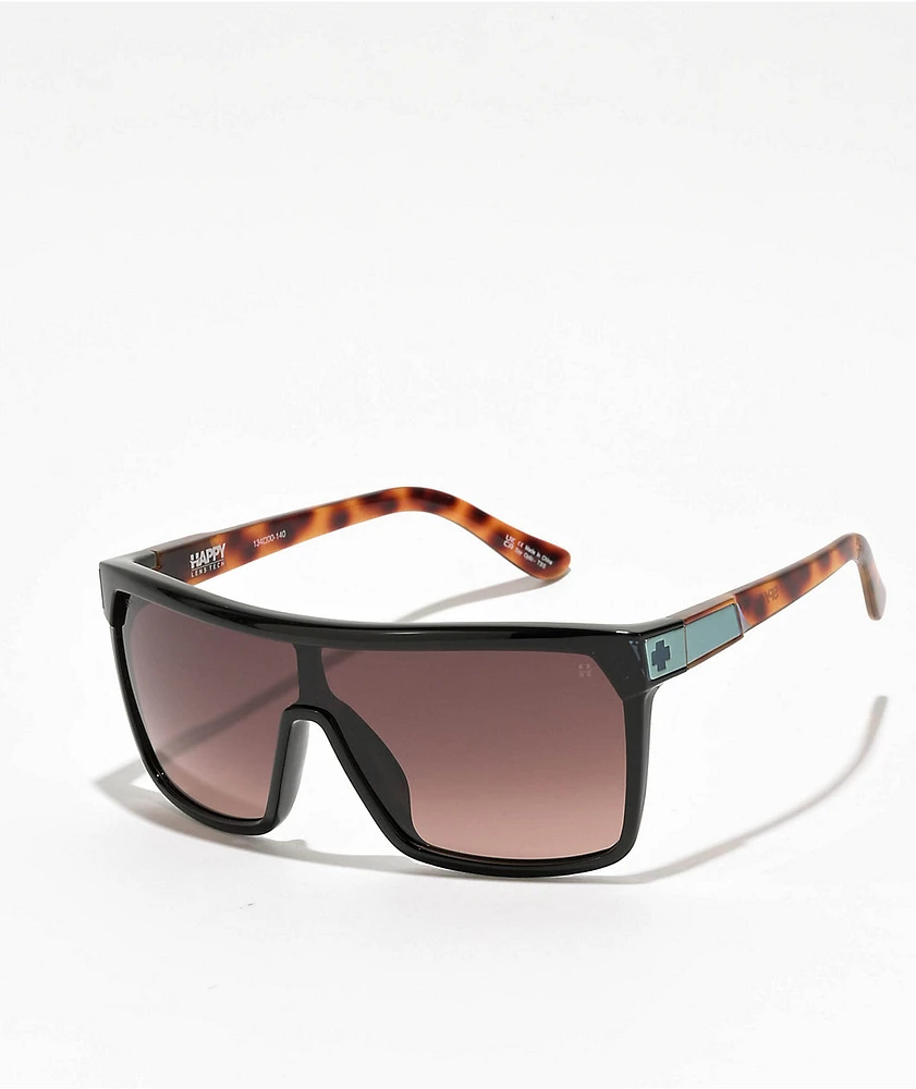 SPY Flynn Black & Honey Tort Sunglasses