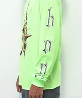 SUS BOY Chest Cavity Neon Green Long Sleeve T-Shirt