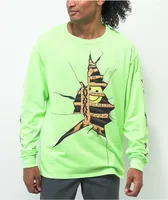 SUS BOY Chest Cavity Neon Green Long Sleeve T-Shirt