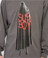 SUS BOY Ghostly Dark Grey Long Sleeve T-Shirt